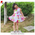 Children's Sleeveless Print flower dress